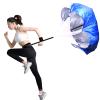 Resistance Parachute Running Umbrella, Speed Resistance Training Parachute Equipment with Adjustable Belt, Kids/Adult Fitness Explosive Power Training(Color:Blue) view 1