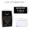 Outus 52 Pack Share a Memory Cards with 2 Table Sign Cards, 6x4 Inch Celebration of Life Funeral Decorations for Memorial Service Wedding Birthday Graduation Retirement Party (Black) view 2