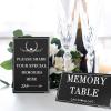 Outus 52 Pack Share a Memory Cards with 2 Table Sign Cards, 6x4 Inch Celebration of Life Funeral Decorations for Memorial Service Wedding Birthday Graduation Retirement Party (Black) view 4