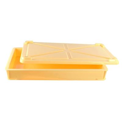 AIZYR Heavy Duty Pizza Dough Proofing Box - Commercial Stackable Dough Proofing Tray with Lid for Home Artisan Bread Pizza,130mm