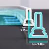 AWERQ Collapsible Shower Water Guard, Collapsible Threshold Water Dam,Water Dam Barrier Shower Threshold, Water Stopper Retention System Dry and Wet Separation for Bathroom Kitchen, White view 3