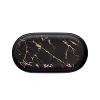 Crysdaralovebi Ceramic Imitation Marble Bathroom Accessory Set Washing Tools Bottle Mouthwash Cup Soap Toothbrush Holder Household Articles (Tray 1) view 1