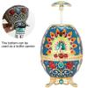 Metal Toothpick Holder Dispenser, Retractable Toothpick Dispenser with Bottle Opener Peacock Egg Shape Multifunctional Storage Box view 3