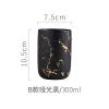 Crysdaralovebi Ceramic Imitation Marble Bathroom Accessory Set Washing Tools Bottle Mouthwash Cup Soap Toothbrush Holder Household Articles (1pcs cup1) view 2