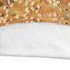 Ambesonne Bagel Round Blanket, Wholegrain Tasty and Poppy Pastry with Sesame Seeds on Food Art Picture, Lightweight Sofa & Bed Cover Gift for Mom from Daughter, 47" Round, Pale Brown and Eggshell view 3