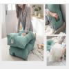 AYLYHD Large Reading Pillow Removable Headboard Upholstered Bedside Back Cushions Sofa Bed Upholstered Headboard Soft Double Lumbar Support Cushion (Color : Blue, Size : 150x50x20cm) view 4