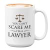 Lawyer Coffee Mug - You Cant SMe - Judge Jury Law Attorney Firm Advocate Plaintiff Civil Legal Court 15oz White view 1