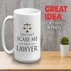 Lawyer Coffee Mug - You Cant SMe - Judge Jury Law Attorney Firm Advocate Plaintiff Civil Legal Court 15oz White view 2