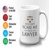 Lawyer Coffee Mug - You Cant SMe - Judge Jury Law Attorney Firm Advocate Plaintiff Civil Legal Court 15oz White view 3