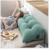 AYLYHD Large Reading Pillow Removable Headboard Upholstered Bedside Back Cushions Sofa Bed Upholstered Headboard Soft Double Lumbar Support Cushion (Color : Blue, Size : 120x50x20cm) view 2