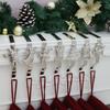 Christmas Stocking Holder for Mantle Set of 7, Reusable Christmas Stocking Hooks, No-Damage Xmas Hanger for Fireplace mantle Grip Stand Christmas Decoration Ornaments Hanging Sliver Shelf Floor view 1