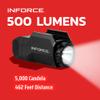 Inforce WILD1 Pistol Mounted Light 500 Lumens White Light, Black Body view 4