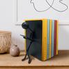 Ottimo Heavy Duty Metal Unique Office Desk Bookends for use as Bookshelf Decor, Home, Office or Kitchen Shelves. Unique, Cute and Decorative Book Stopper to Hold Books, Great Gift Idea (Black) view 2