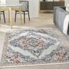 Nourison Home Geneva Multicolor 4' x 6' Area Rug, Traditional, French Country, Easy Cleaning, Non Shedding, Bed Room, Living Room, Dining Room, Kitchen, (4' x 6')