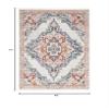 Nourison Home Geneva Multicolor 4' x 6' Area Rug, Traditional, French Country, Easy Cleaning, Non Shedding, Bed Room, Living Room, Dining Room, Kitchen, (4' x 6') view 2