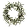 Abbott Collection Frost Mistletoe Wreath - Natural Material/Plastic, Green/White (17" D) view 1
