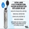 6 Stainless Steel Vacuum Water Bottles Set, 41 oz. - Customizable Text, Logo - Double wall - Silver view 3