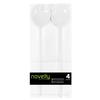 16 Piece Set of Novelty Serving Spoon & Spork White for Dinner Parties, Wedding, Thanksgiving view 1