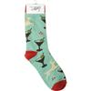 Primitives by Kathy 110902 Decorative Box Sign & Pair of Socks Gift Set - Ho Ho Holy Shit I Need A Drink view 3