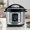 Wonderchef 6 Quart Indian Cooking Multi-use Programmable 7-in-1 Stainless Steel Pressure Cooker, Steamer, Yogurt Maker, Saut, Rice Cooker, Warmer and Slow Cooker; 6-quarts view 1