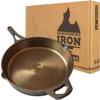 Backcountry Iron 12 Inch Smooth Wasatch Pre-Seasoned Round Cast Iron Skillet view 1