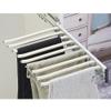 LKP Pull Out Wardrobe Hanging Rail, Sliding Pants Rack for Hanging Scarf, Retractable Clothes Hanger, with 9 Arms, Beige/Black/Orange view 1