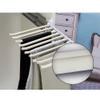 LKP Pull Out Wardrobe Hanging Rail, Sliding Pants Rack for Hanging Scarf, Retractable Clothes Hanger, with 9 Arms, Beige/Black/Orange view 2