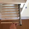 LKP Pull Out Wardrobe Hanging Rail, Sliding Pants Rack for Hanging Scarf, Retractable Clothes Hanger, with 9 Arms, Beige/Black/Orange view 3