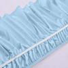 Amuze Bedding Easy Fit Elastic Wrap Around Ruffled BedSkirt Recron Drop Length 16 Inches (Sky Blue,Full) view 2