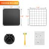HUBSON Wire Cube Storage Organizer, Book/Toy/Craft/Potted Plants and petCloset Organizers and Storage Shelves?6-Cube Freely Combinable Metal Grids Storage Shelf,Black Plus Iron view 3