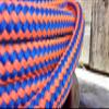 Valley Rope 1/2 x 200 ft. Double Braid-Yacht Braid Polyester Rope Hank. Orange/Marine view 1