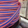 Valley Rope 1/2 x 200 ft. Double Braid-Yacht Braid Polyester Rope Hank. Orange/Marine view 2