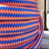 Valley Rope 1/2 x 200 ft. Double Braid-Yacht Braid Polyester Rope Hank. Orange/Marine view 3
