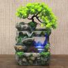 DYRABREST Indoor Relaxation Desktop Fountain Waterfall, Zen Meditation Rockery Crafts Indoor Waterfall with LED Light for Home Office Bedroom Desk Dcoration view 1