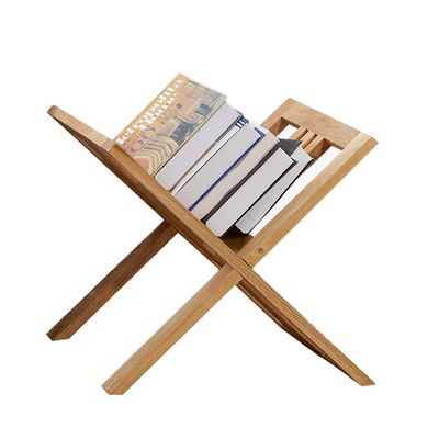 Magazine Newspaper Baskets Magazine Rack Newspaper Magazine Storage Rack Floor-standing Bookshelf Magazine Rack Newspaper Rack Storage Rack Information Rack ( Color : Natural , Size : 39*36*35cm )