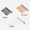 LKP Pull Out Wardrobe Hanging Rail, Sliding Pants Rack for Hanging Scarf, Retractable Clothes Hanger, with 9 Arms, Beige/Black/Orange view 4