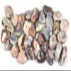 20PCs Pink Botswana Agate Tumbled Stones Polished Natural Banded Chalcedony Gemstone Crystal Mineral Pebble Specimens view 1