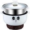 4-in-1 Multifunction Electric Skillet Non-Stick Stainless Steel Hot Pot Noodles Rice Cooker Steamed Egg Soup Pot Portable Mini Heating Pan Cooking Fried with Steam Grid view 1
