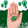 150 Pieces Vase Filler Faux Pearls Vase Makeup Beads No Hole Gloss Bead Mixed Sizes Round Pearl for Home Party Wedding Decor, 8/14/20 mm(Green) view 3