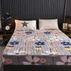 CFYCYHDZHT Deep Pockets Fits Children's Bedroom Thick Quilted Coral Fleece Animal Print Mattress Cover,Boys Girls Room Thick Warm Non Slip Bed Cover Flower 150cmx200cm view 1