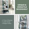 Allora Country Bookshelf Ladder in Blue view 3