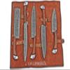 Damascus Steel Kitchen Knife Set, 5 PCS Hand Forged Chef Knife Set With Leather Roll Kit Christmas gift kitchen and Dinning view 2