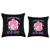 Anime Lover Apparel & Accessories I Paused Cute Anime Girl Funny Quote Throw Pillow, 16x16, Multicolor view 3