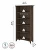 Home Square 5 Shelf Wood Bookcase Set in Ash Brown (Set of 2) view 3