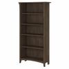 Home Square 5 Shelf Wood Bookcase Set in Ash Brown (Set of 2) view 4
