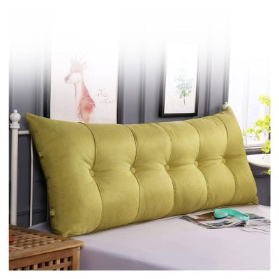 AYLYHD Wedge Triangle Backrest Bedside Cushion Upholstered Headboard Soft Reading Backrest Cushion Without Headboard 7 Colors, 3 Sizes Cushions (Color : H, Size : 10020x60cm/39x8x24inch)