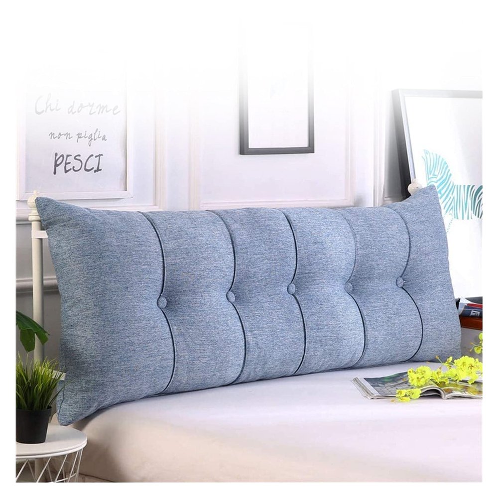 AYLYHD Wedge Triangle Backrest Bedside Cushion Upholstered Headboard Soft Reading Backrest Cushion Without Headboard 7 Colors, 3 Sizes Cushions (Color : M, Size : 80x20x60cm/31x8x24inch)