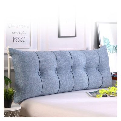 AYLYHD Wedge Triangle Backrest Bedside Cushion Upholstered Headboard Soft Reading Backrest Cushion Without Headboard 7 Colors, 3 Sizes Cushions (Color : M, Size : 6020x60cm/24x8x24inch)
