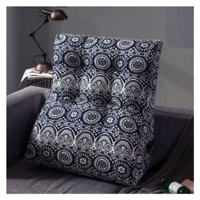 AYLYHD Reading Backrest Cushion for Reading Working Wedge Pillow Triangle Pillow, Waist Support Pillow Backrest Support Wedge Pillow (Color : D, Size : 55x60x30cm)