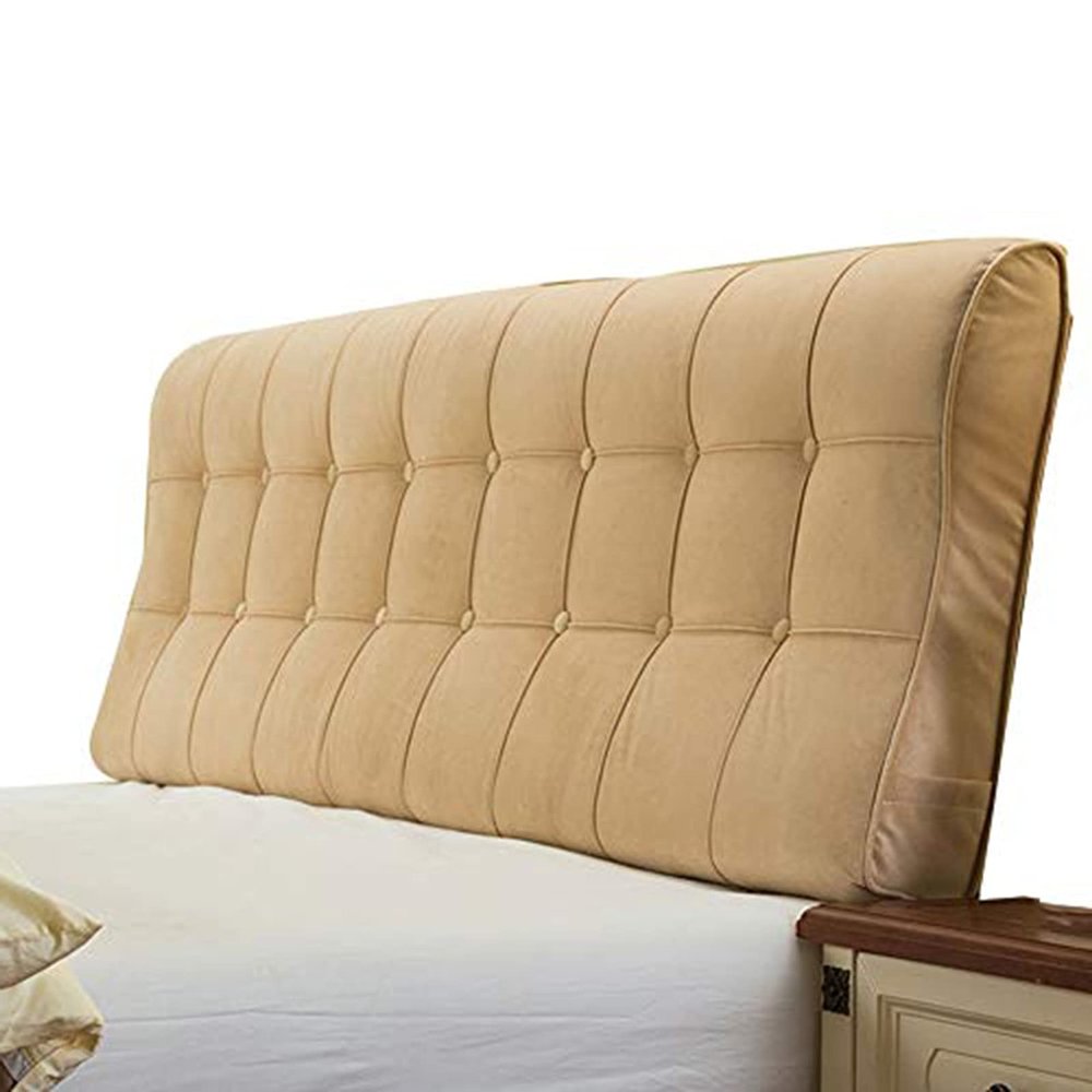 AYLYHD Double Bedside Cushion Daybed Backrest Sofa Headboard Pillow Cushion Detachable Relieve Fatigue Reading Backrest Cushion (Color : D, Size : 90x12x58cm)